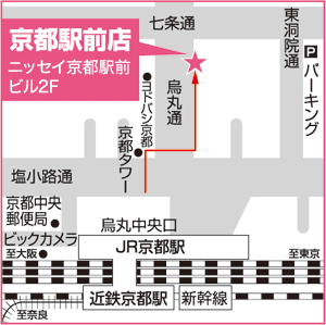 株式会社学生情報センター 京都駅前店 アクセスマップ